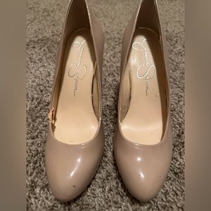 Beige Jessica Simpson high heels